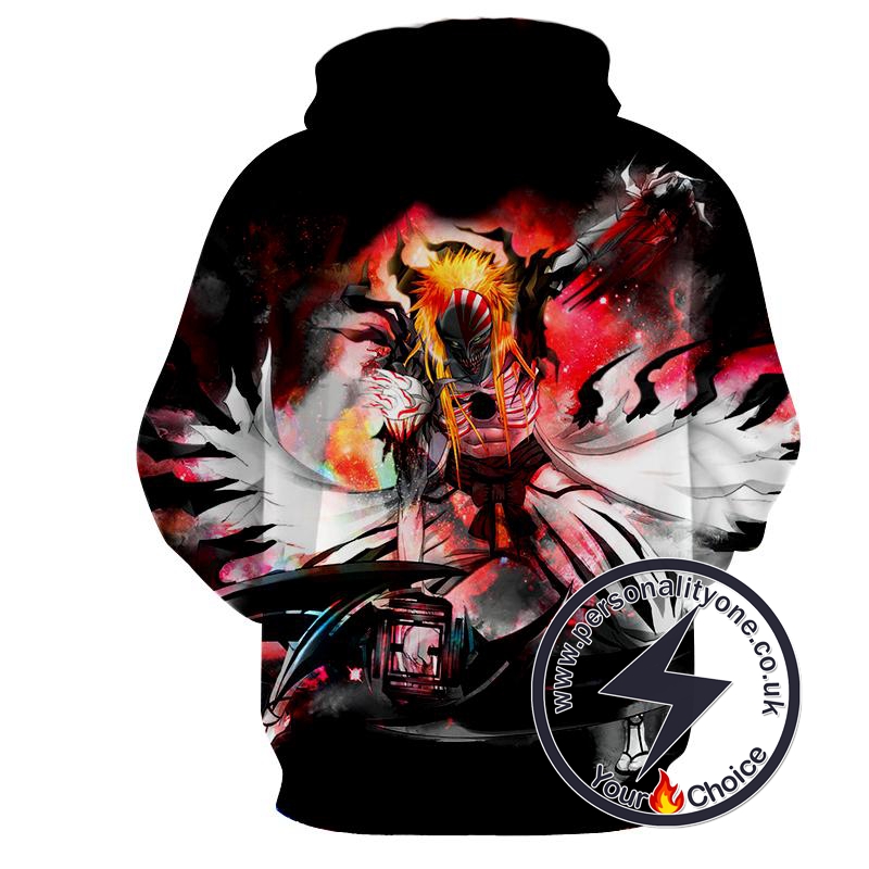 Ichigo Mask Fantasy - Bleach 3D - Bleach Hoodies